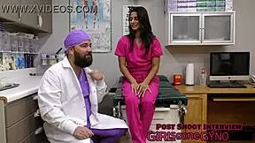 Misty Addams Endures First Gyno Exam by Neighbors with Fingering Anal and Humiliation