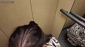 My stepmom's thrilling elevator adventure turns steamy and public.