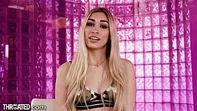 Gorgeous Petite Blonde Gets Cock to the Throat Deeply