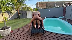 Brunette Babe Can't Resist Horniness Slips Inside Without Condom Even In Hair!