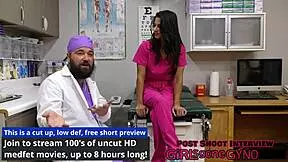 Misty Addams Endures First Gyno Exam by Neighbors with Fingering Anal and Humiliation