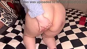 Testing new glass dildo anally, ass to mouth