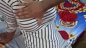 Big ass ex girlfriend in doggy style sex, big tits in sexy dress fucked by boyfriend.