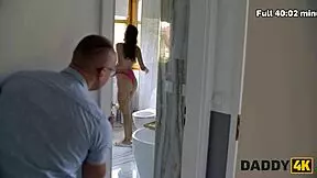 Daddy4k Young 18+ Skinny Girl Was So Nice So She Showed Her Boyfriends Stepdaddy What The Real Deepthroat Is