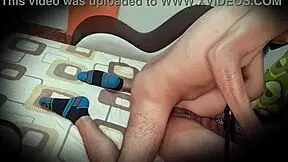 Hidden camera catches Colombian university students riding and missionary fucking