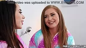 Two Horny Lesbians Callie Black And Gaby Ortega Can Handle Any Cock To Fuck Ladies Talked To Nicky Rebel Him About Bringing Them College Party Nicky Said There Will Be Lots Of Sex Happening