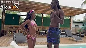 tiny bombshell kae the brat takes prophet's monster cock by the pool