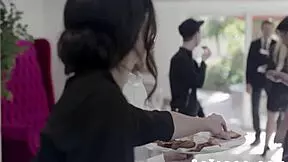 rich philanthropist takes in homeless teen to fuck her