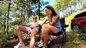 public anal fucking in nature with a cute teen