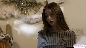 big tits stepmom scissoring her horny lesbian stepdaughter, she moans