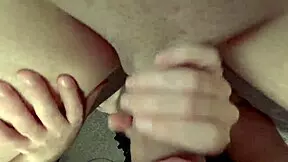 Hey, watch this hot brunette babe suck cock in POV with a huge cumshot 😍