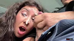 Check out Katty West's best facial compilation with cum swallowing!