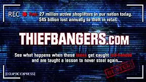 hot shoplifting goth teen fucked in front of her geeky boyfriend