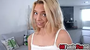 blonde teen jojo austin enjoys talking to stepbrother