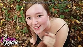 real 18 year old - sloppy bj & swallow.