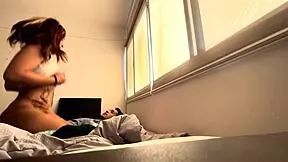 Jealous stepsister spies on brother fucking her friend! 😏 Latina ass shaking in envy.