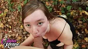 real 18 year old - sloppy bj & swallow.