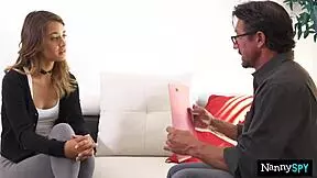 Husband and wife force nanny to suck fat cock or lose job