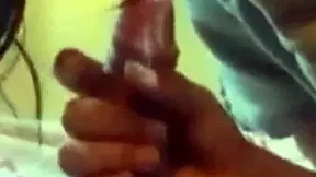 She loves getting watched while sucking her boyfriend's cock