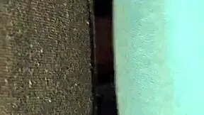 Pulling up panties after surprise.