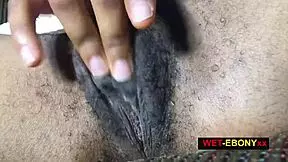 This relaxing wet hairy pussy foreplay is so calming.