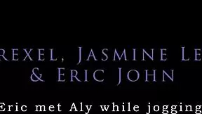 erotique entertainment - free promo erotiquefetish threesome two amateur girls one big dick outdoor footjobs barefoot patio wet dreams starring eric john