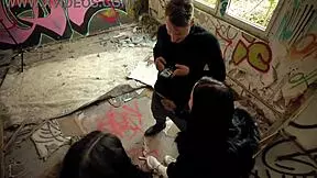 two german friends julia parker and maria gail risk no condom ffm threesome at lost place