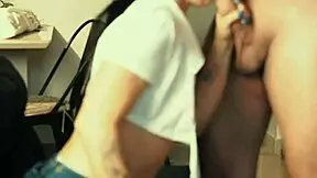 Enjoying a pleasant encounter with another while my husband recorded it all.