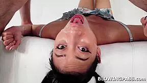 Petite Asian Trying Out An American Cock.