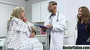 Lucky doctor fucks teen patient and nurse