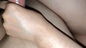 My Arab wife and I give a double handjob together