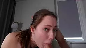 Stepbrother Forces Huge Cock Deep into Throat, Fucks Cunt Hard