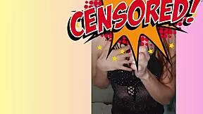 redhead performs real strip tease in sheer lingerie