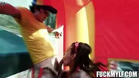 Intense Wrestling Match with Bella the Strongest Woman