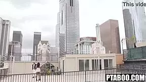 Busty Stepdaughter Tessa Thomas Blows BBC Outdoors