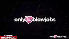 Hot Blonde GF's First Blowjob and Footjob