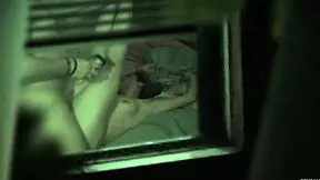 discovered my stepdaughter moaning while fucking the neighbor secretly in the house