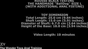 Rousse Black Testing The Handmade Balldog Size L With Additional Anal Fisting Twt365