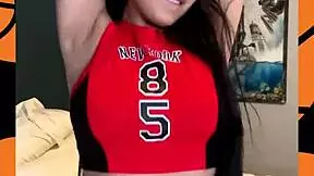 Busty Cheerleader Plays With Her Huge Jugs - Ivy Flores