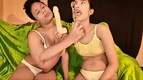 desi friends rough threesome anal blowjob