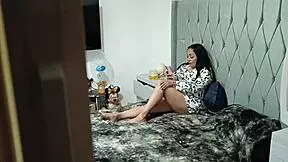 spied on sister-in-law masturbating with dildo after sending nudes drunk