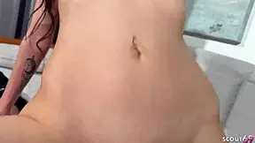 dirty small 18+ step-daughter seduce step-dad to pov old young 18+ fuck in kitchen when home alone