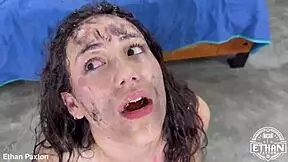 No mercy rough anal fisting and choking for anny houston