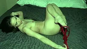 Does this petite asian slurp up that creamy facial teasingly?