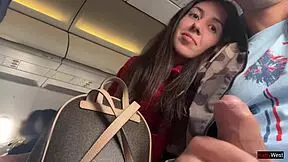 Risky public jerking off on a plane full of people - public dick flashing 😏