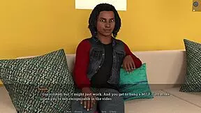 Black teen neighbor deepthroats big white cock suggestively