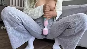 Asian Stepdaughter Toys Tight Pussy