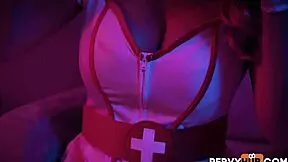 Jodie'S Limp Costume Ignites Ellie's Hot Halloween Desire