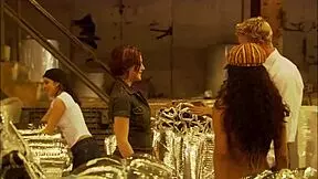 tanya davis casually gets railed in the work room