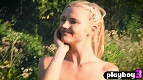 stunning blonde chick with nice small 18+ tits zazie passion posed outdoor